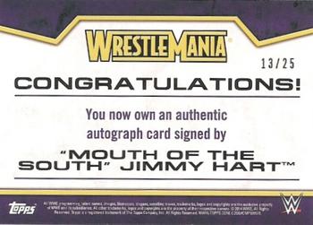 2014 Topps WWE Road to Wrestlemania - Wrestlemania Autographs Bronze #JH Jimmy Hart Back