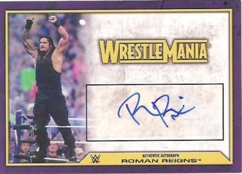 2014 Topps WWE Road to Wrestlemania - Wrestlemania Autographs Bronze #RR Roman Reigns Front