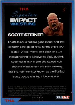 2011 TriStar Signature Impact - Silver #5 Scott Steiner Back