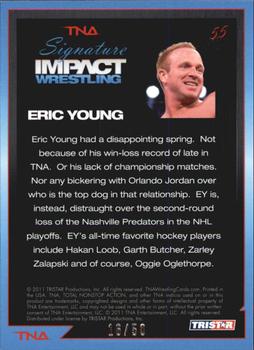 2011 TriStar Signature Impact - Silver #55 Eric Young Back