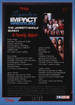 2011 TriStar Signature Impact - Silver #65 The Jarrett/Angle Bunch Back