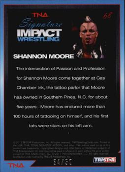 2011 TriStar Signature Impact - Silver #68 Shannon Moore Back