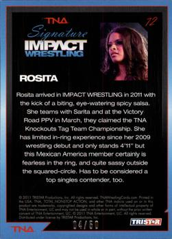 2011 TriStar Signature Impact - Silver #72 Rosita Back