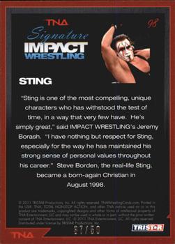 2011 TriStar Signature Impact - Silver #98 Sting Back