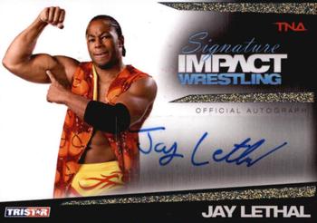 2011 TriStar Signature Impact - Gold Autographs #S44 Jay Lethal Front