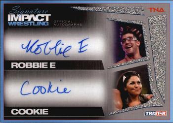 2011 TriStar Signature Impact - Silver Dual Autographs #24 Robbie E / Cookie Front