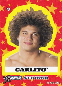 2005 Topps Heritage WWE - Stickers #5 Carlito Front