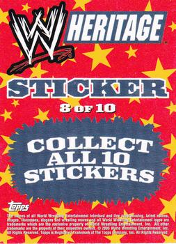2005 Topps Heritage WWE - Stickers #8 John Cena Back