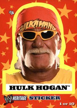 2005 Topps Heritage WWE - Stickers #1 Hulk Hogan Front