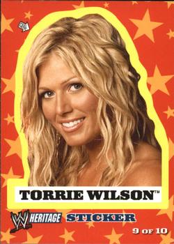 2005 Topps Heritage WWE - Stickers #9 Torrie Wilson Front