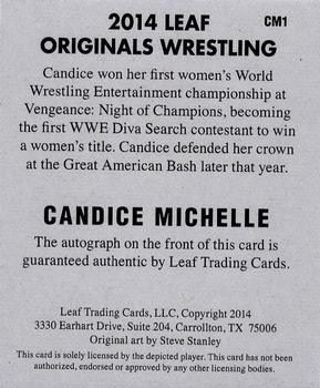 2014 Leaf Originals #CM1 Candice Michelle Back