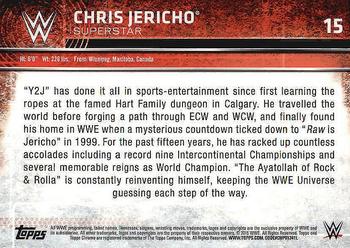 2015 Topps Chrome WWE #15 Chris Jericho Back