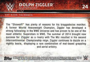 2015 Topps Chrome WWE #24 Dolph Ziggler Back