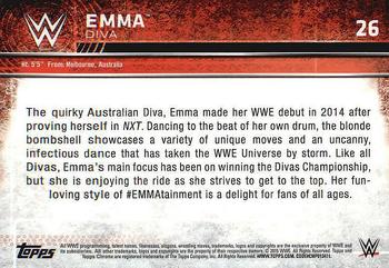 2015 Topps Chrome WWE #26 Emma Back