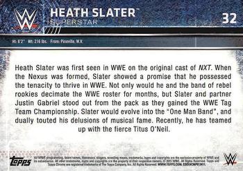 2015 Topps Chrome WWE #32 Heath Slater Back