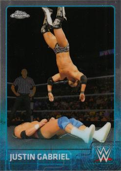 2015 Topps Chrome WWE #39 Justin Gabriel Front