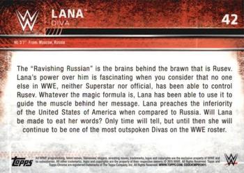 2015 Topps Chrome WWE #42 Lana Back