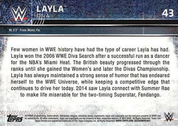 2015 Topps Chrome WWE #43 Layla Back