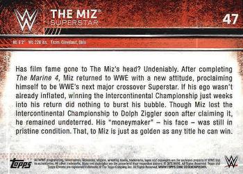 2015 Topps Chrome WWE #47 The Miz Back
