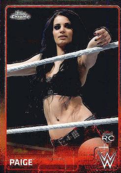 2015 Topps Chrome WWE #51 Paige Front