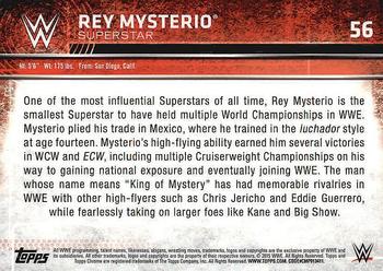 2015 Topps Chrome WWE #56 Rey Mysterio Back