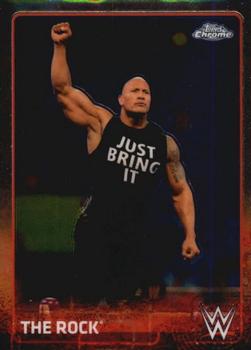 2015 Topps Chrome WWE #57 The Rock Front