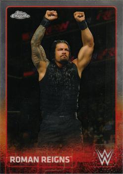2015 Topps Chrome WWE #59 Roman Reigns Front