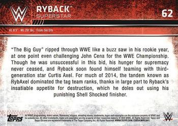 2015 Topps Chrome WWE #62 Ryback Back