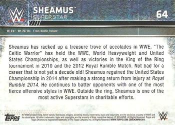 2015 Topps Chrome WWE #64 Sheamus Back
