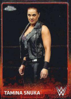 2015 Topps Chrome WWE #69 Tamina Snuka Front