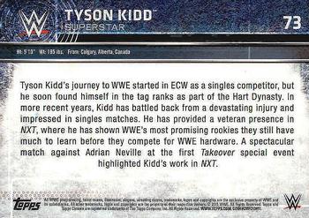 2015 Topps Chrome WWE #73 Tyson Kidd Back