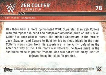 2015 Topps Chrome WWE #78 Zeb Colter Back