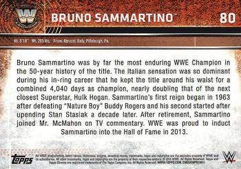 2015 Topps Chrome WWE #80 Bruno Sammartino Back