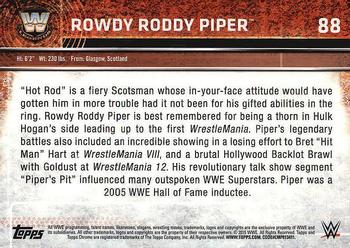 2015 Topps Chrome WWE #88 Rowdy Roddy Piper Back