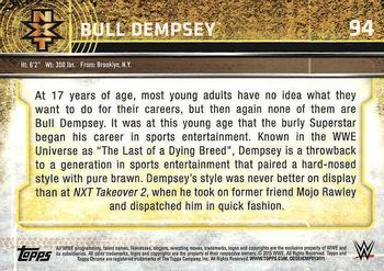 2015 Topps Chrome WWE #94 Bull Dempsey Back