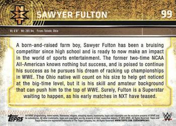 2015 Topps Chrome WWE #99 Sawyer Fulton Back