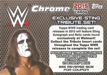 2015 Topps Chrome WWE #NNO 2015 WWE Chrome Coupon Front