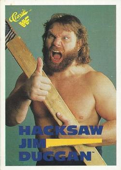 1989 Classic WWF #9 Hacksaw Jim Duggan Front