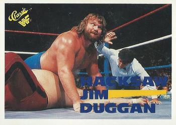 1989 Classic WWF #65 Hacksaw Jim Duggan Front