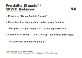 1989 Classic WWF #94 Freddie Blassie Back