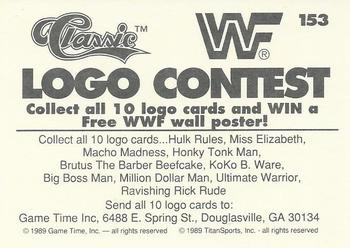 1989 Classic WWF #153 Honky Tonk Man Back