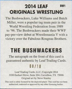 2014 Leaf Originals - Red #BW1 The Bushwackers Back