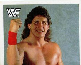 1990 Merlin WWF Superstars Stickers #66 Tito Santana Puzzle Front