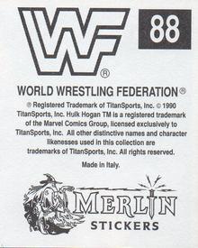 1990 Merlin WWF Superstars Stickers #88 The Rockers Puzzle Back