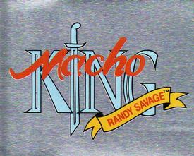 1990 Merlin WWF Superstars Stickers #151 Macho King Randy Savage Logo Front