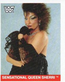 1990 Merlin WWF Superstars Stickers #154 Sensational Queen Sherri Front