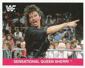 1990 Merlin WWF Superstars Stickers #155 Sensational Queen Sherri Front
