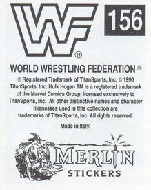 1990 Merlin WWF Superstars Stickers #156 Sensational Queen Sherri Back