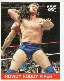 1990 Merlin WWF Superstars Stickers #170 Rowdy Roddy Piper Front