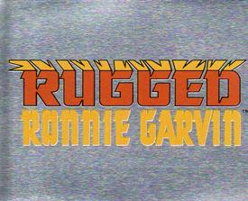 1990 Merlin WWF Superstars Stickers #203 Rugged Ronnie Garvin Logo Front